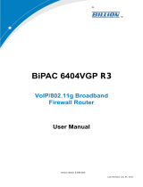 Billion BiPAC 6404VGP R3 User manual