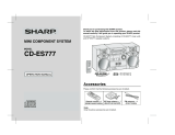 Sharp CD-ES777 User manual