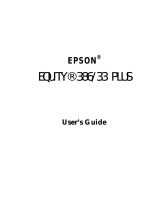 Epson Equity 386/33 PLUS User manual