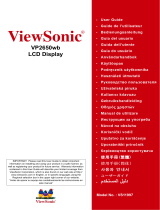 ViewSonic VP2650WB Owner's manual