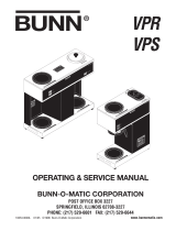 Bunn VPR SERIES User manual