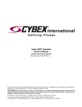 CYBEX 600T Owner's manual