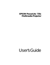 Epson PowerLite 735c User manual