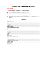 Vesture SXQ160-PA User manual