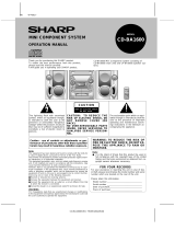 Sharp CD-BA1600 User manual