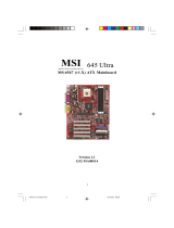 Microstar 645 Ultra MS-6547 User manual
