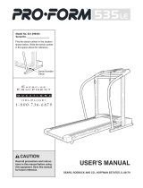 Pro-Form 535LE User manual