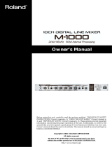 Roland M-1000 Owner's manual