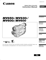 Canon MV600 User manual