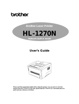 Brother HL-1270N User manual