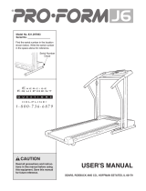 Pro-Form J6 User manual