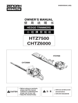 Zenoah HTZ7500 User manual