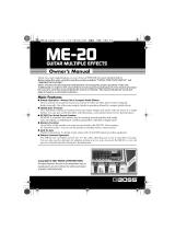 Boss ME-20 Owner's manual