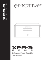 Emotiva XPA-1 GEN 2 User manual