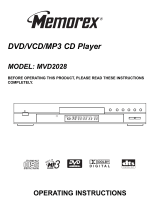 Memorex MVD-2028 User manual