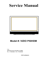 Vizio P50HDM - 50" Plasma Panel User manual