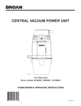 Broan Vacuum Cleaner VX12000C User manual