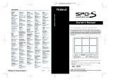 Roland SPD-S Owner's manual
