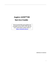 Acer Aspire ASM7720 User manual