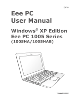 Asus 1005HAB-blk001X - EEEPC - 10.1" Seashell Netbook User manual