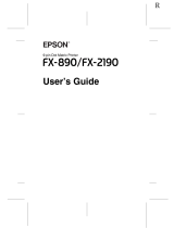 Epson 2190N - FX B/W Dot-matrix Printer User manual