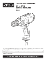 Ryobi D41 User manual