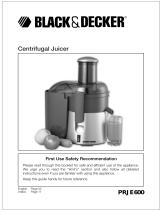 Black & Decker PRJE600 User manual