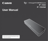 Canon IMAGEFORMULA P-150 User manual