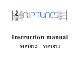 RIP TUNES MP1872 User manual