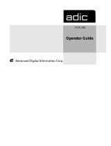 ADIC FCR200 User manual