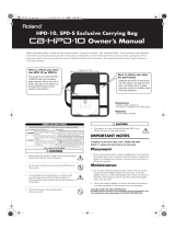 Roland CB-HPD-10 Owner's manual
