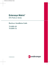 Enterasys Matrix 7G4205-72 User manual