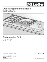 Miele SALAMANDER GRILL CS 1421 User manual