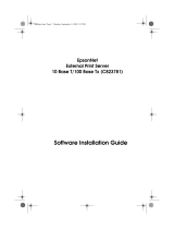 Epson C823781 - Net Print Server Installation guide
