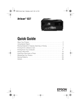 Epson Artisan 837 User guide