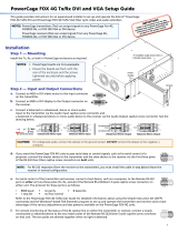 Extron electronics PowerCage FOX Tx VGA User manual
