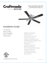 Craftmade RU72OBG Installation guide