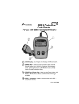 Actron OBD II PocketScan Code Reader CP9125 User manual