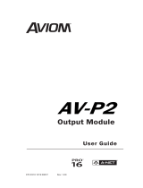 Aviom AV-P2 User manual