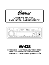Audiovox Rampage AV-428 User manual