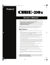 Roland CUBE-20x Owner's manual