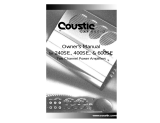 Coustic 240SE User manual