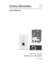 Extron electronics MP 101 D User manual