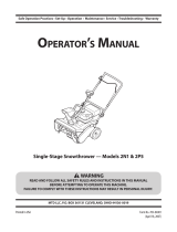 MTD 2P5 User manual