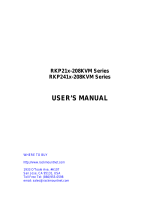Rackmount Solutions RKP21x-208KVM User manual