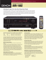 Denon AVR-1602 Quick start guide