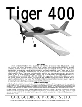 Carl Goldberg Products Tiger 400 ARF Owner's manual