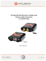 Atlona AT-3GSDI-HD2 User manual