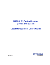 Enterasys MATRIX E5 5H1 Series User manual