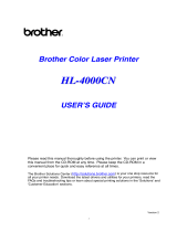 Brother HL4000CN User manual